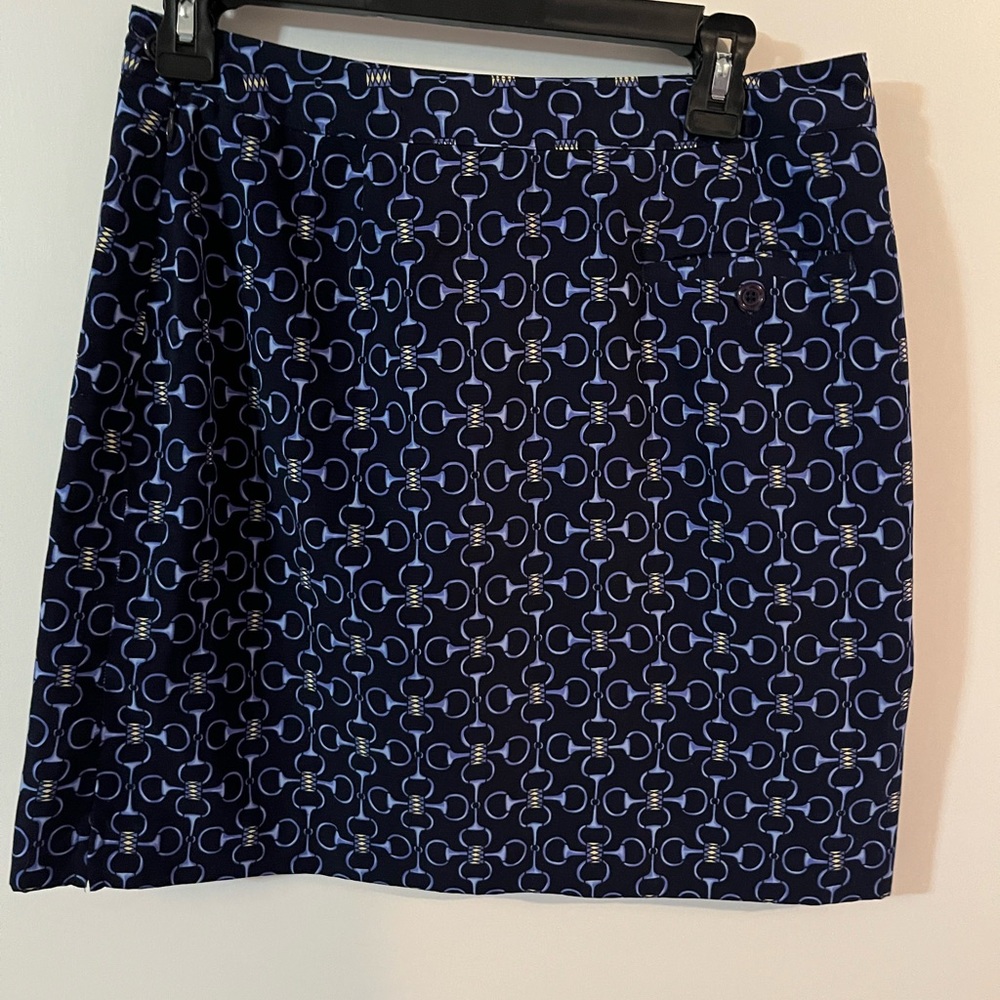 EP Pro size 6 golf skirt blue and gold